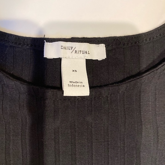 Black MIDI Dress w/ Open Back - Picture 3 of 5